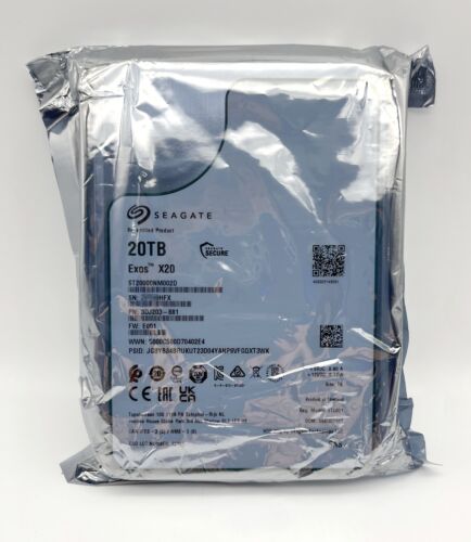 ST20000NM002D Seagate Exos 20TB 3.5 X20 256M Enterprise Internal SAS Hard Drive - Picture 2 of 2