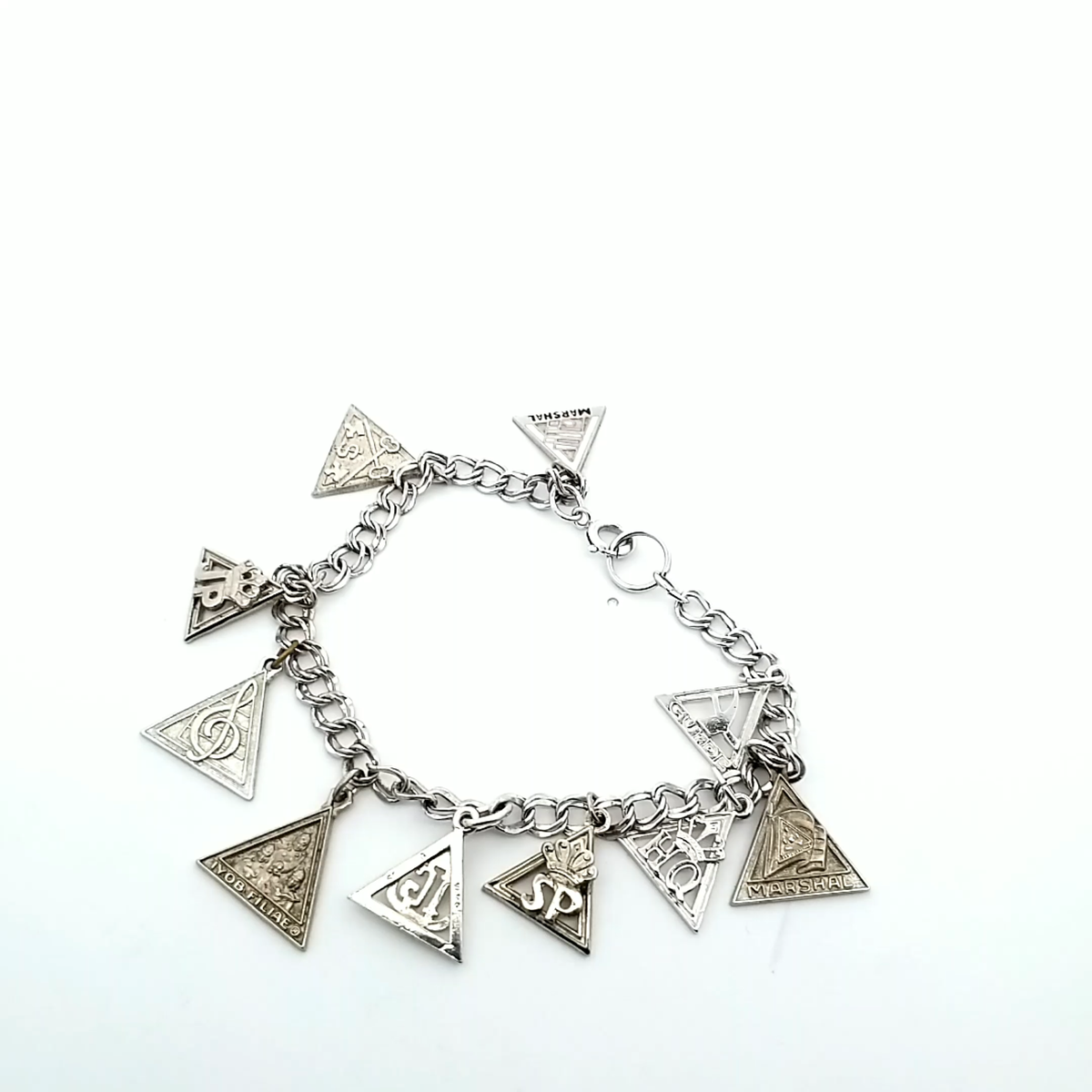 Iyob Filiae Job's Daughters Masonic 10 Charms Bracelet - Main Image