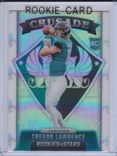 TREVOR LAWRENCE ROOKIE CARD 2021 Jaguars Football Crusade RARE SILVER PRIZMS RC!
