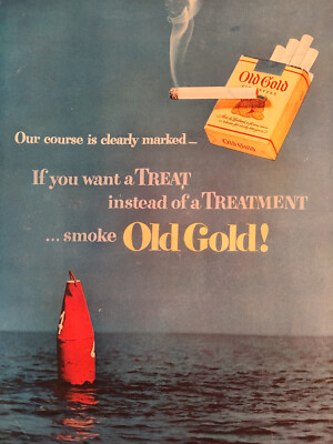 1951 LIFE Ad Advertisement OLD GOLD Cigarettes Front Cover TV's Dagmar