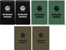 All Weather Waterproof Notebook Tactical Paper Rain Outdoor Note Pad 2 Pack