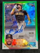 2023 Topps Chrome GREEN REFRACTOR ROOKIE AUTO Luis Liberato 54/99