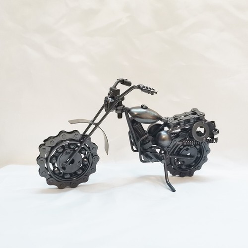 Collectible Motorbike Model Metal Dirt Bike Motorcycle Sculpture Home Bar Decor - Picture 8 of 24