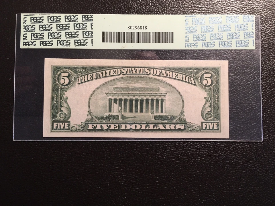 5.00 1934-A North African Note PCGS 65 EPQ  Gem new - Image 3 of 3