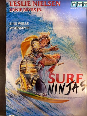 Surf Ninjas - Leslie Nielsen - Videoposter A1 84x60cm gefaltet (R)