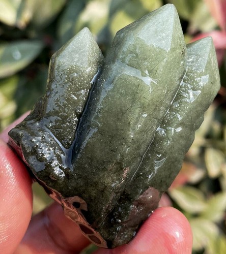 102g ¡¡¡EXCELENTE!!! Nuevo hallazgo raro NATURAL racimos de cristal verde espécimen ie2117 - Imagen 9 de 12