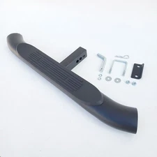 Fit 2" Receiver Heavy Duty Steel Tow Hitch Step Bar Guard Black 36x4" Oval