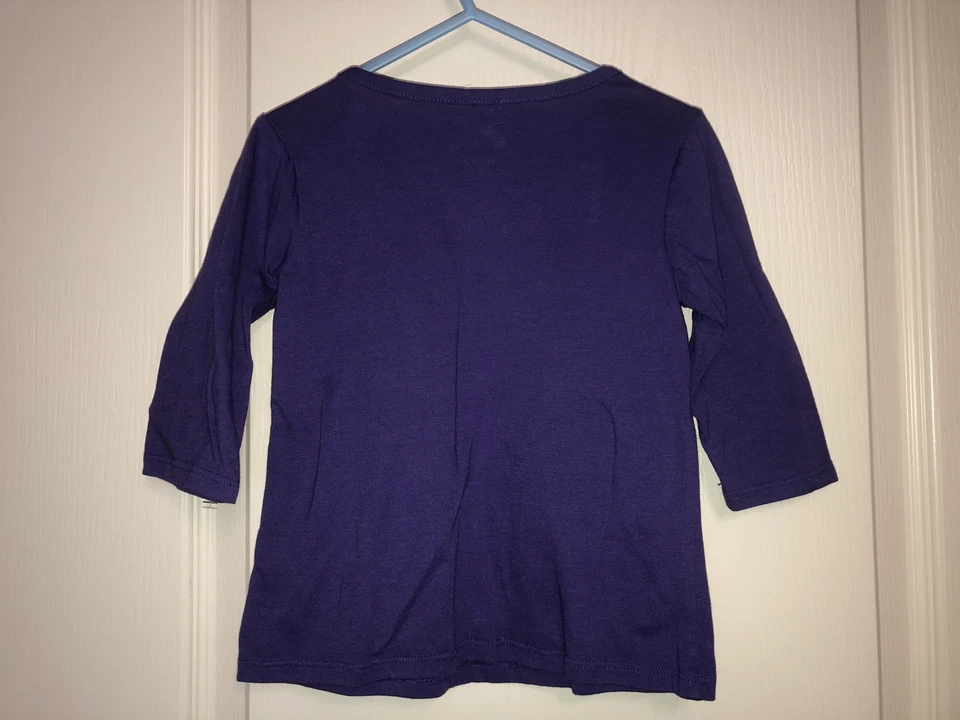 Lote Pantalones de mezclilla azul regular circo púrpura talla 4 5 para niños talla 4 usados en excelente estado Foto 4 de 4