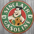 Sinclair Gasoline 12" Diameter Vintage Novelty Metal Sign Made In USA