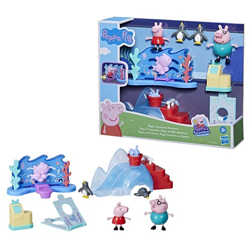 Peppa Pig Peppa’s Adventures - Peppa's Aquarium Adventure New 3+ 8 Piece - Picture 3 of 5