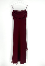 Vtg Betsy & Adam Y2K Prom Dress Women 6 Red Fairy 90s Empire Waist Maxi Ethereal