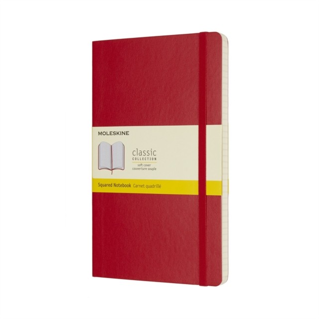 Moleskine Scarlet Red Large Squared Notebook Soft by Moleskin... - - Image 3