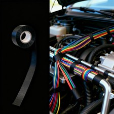 5 Rolls Automotive Wiring Harness Tape 3/4"x50FT - High Temp Self-Adhesive 16