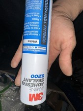 3M Marine Adhesive Sealant 5200 White 10 fl oz Watertight Through-Hull Pegamento