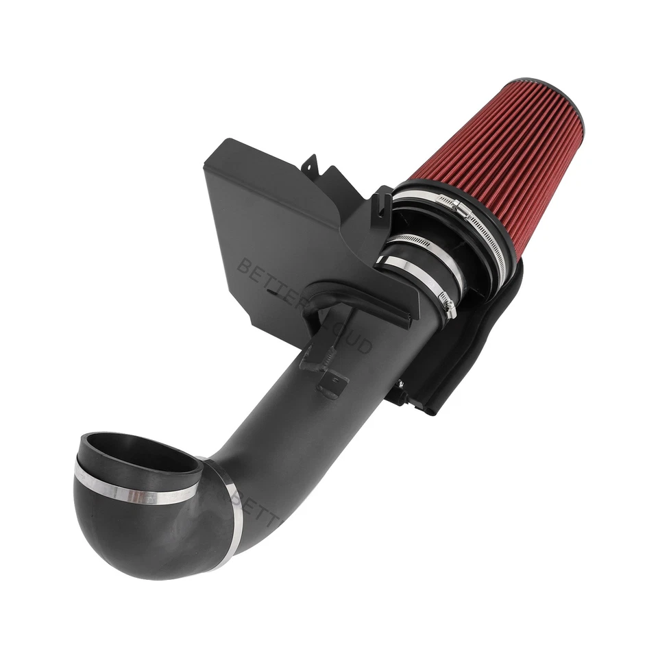 Kit de entrada de ar frio preto 4" + protetor térmico para 99-06 GMC/Chevy V8 4.8L/5.3L/6.0L - Imagem 4 de 4