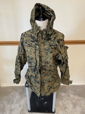 USMC Marine GoreTex Parka Jacket Woodland MARPAT Small Reg.  Med.Reg.