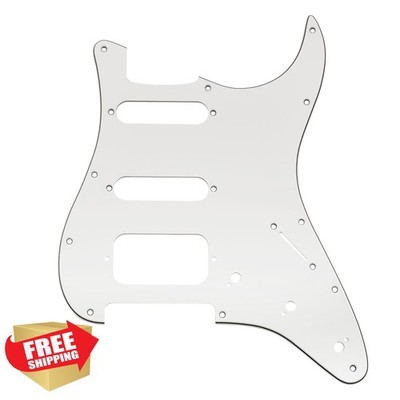 Musiclily Pro ST Strat HSS Pickguard Squier Sonic White 3Ply