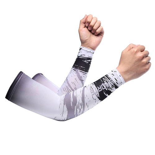 Ice Silk Sleeve Sunscreen Cuff UV Sun Protection Arm Sleeves Anti-Slip Gloves - Picture 16 of 19