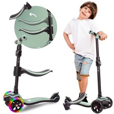 Kinder Roller Scooter Cityroller LED 3in1 Dreirad Roller Laufrad Balance-Roller