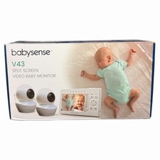 BabySense Video Baby Monitor with Two Cameras and Audio V43 2US
