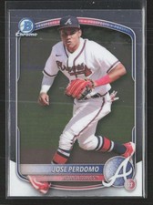 2025 Bowman #BCP-106 Jose Perdomo Chrome Prospects Atlanta Braves (WB)