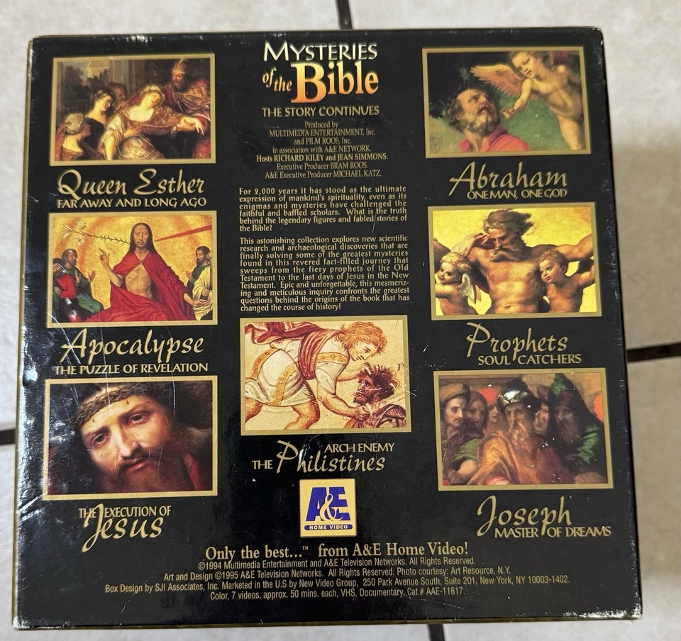 Mysteries Of The Bible AAE-11618-11624 7 Tape VHS set. - Image 4 of 4