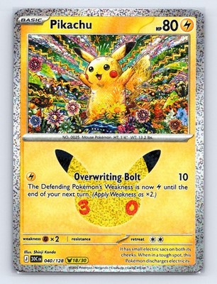 Pikachu 040/128 Holo PIKACHU RARE ME: 30th Celebration Pokemon NM
