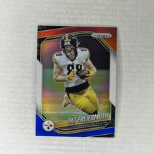 2025 Panini Prizm - Pat Freiermuth #243 Red White & Blue Prizm Steelers