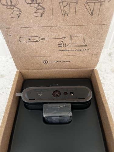 Kamera internetowa Logitech Brio 4k Pro 5 x zoom cyfrowy - czarna - Zdjęcie 6 z 9