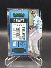 Sandy Alcantara 2020 Panini Contenders #90 Draft Ticket Green /299 - Marlins