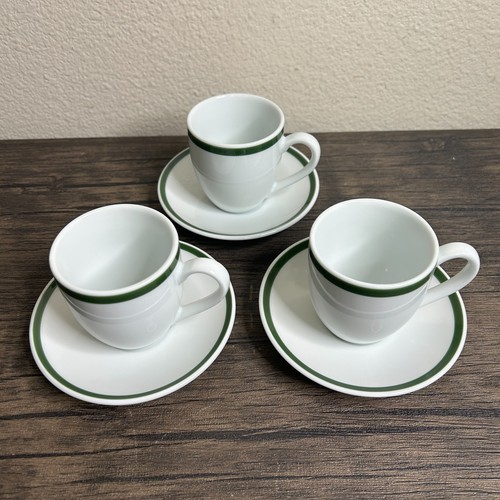 WILLIAMS SONOMA Brasserie Japan Set of Demitasse Cups and Saucers Green 3948 - Picture 8 of 8