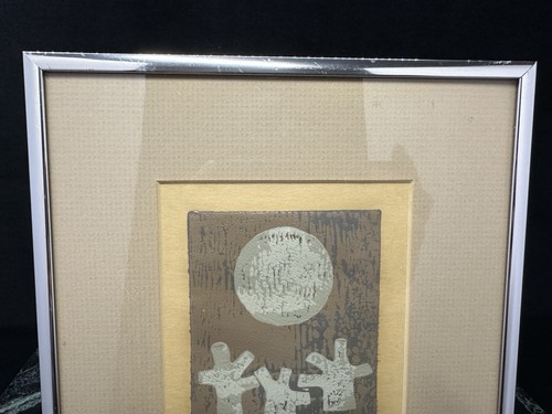 De colección Al Robi (estadounidense, 1922-2007): figura abstracta firmada numerada corte en madera - Imagen 3 de 10