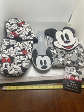 Disney Mickey Mouse kitchen bundle lot Oven mitts hanging kitchen towel Spoon