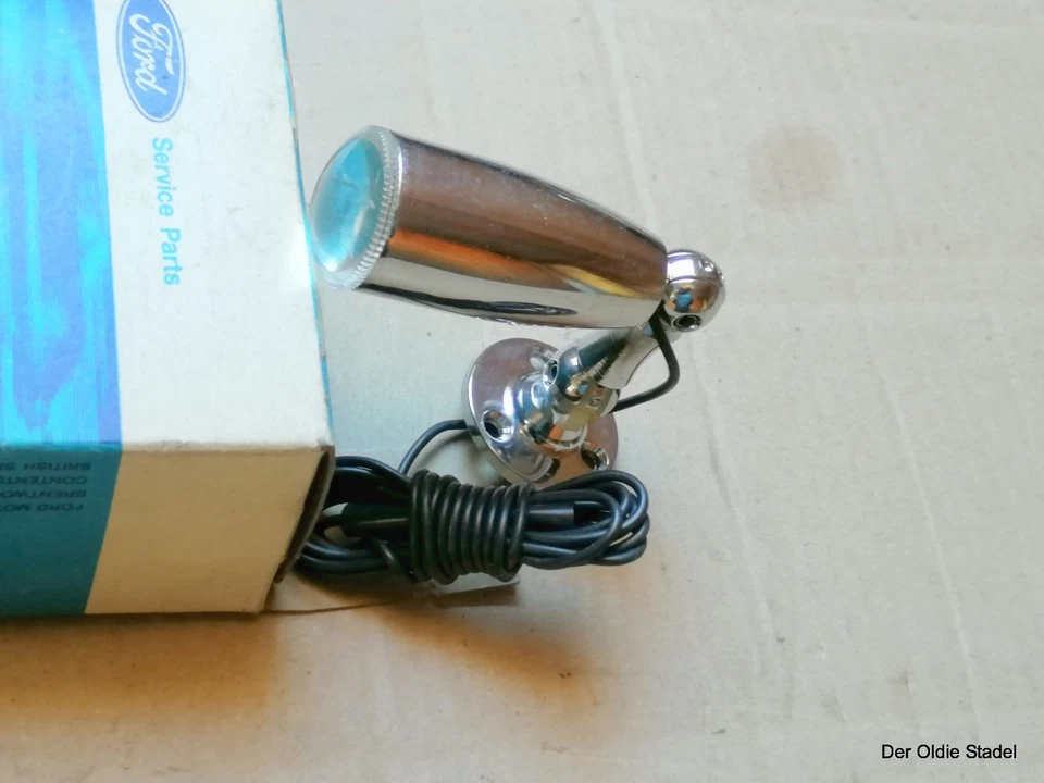 Lámpara de lectura Ford Taunus MK1 Capri MK1 Escort MK1 lámpara de tarjeta lámpara vintage NUEVO Foto 2 de 2