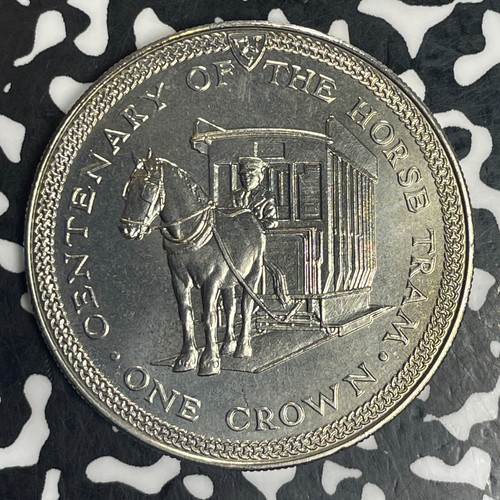 1976 Isle of Man 1 Crown Lot#C5416 High Grade! Beautiful! KM#38