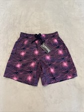 VILEBREQUIN Boys New Hypno Shell Print Swim Trunks Size 10 Blue Marine 390