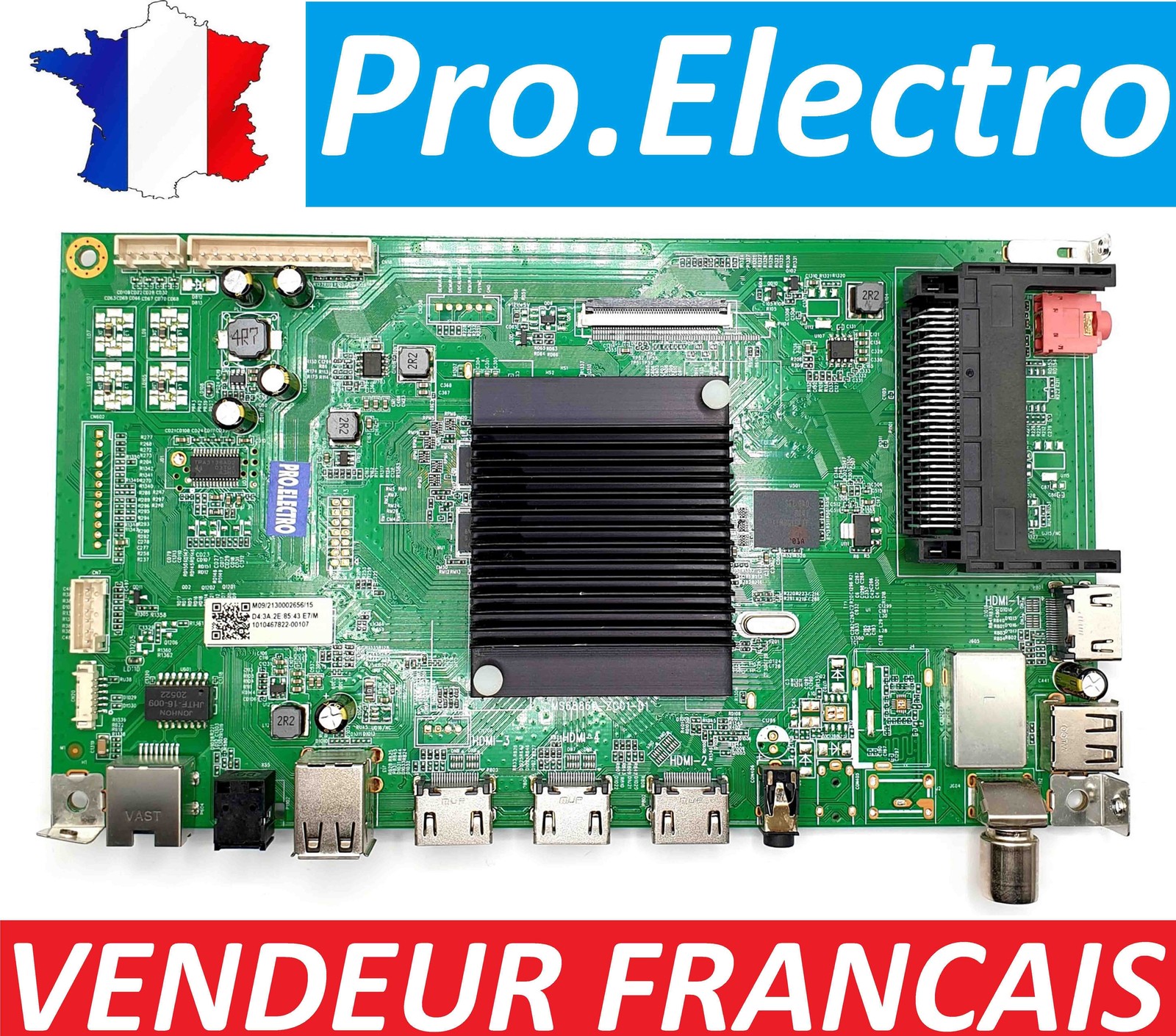 Carte mère Continental Edison CEQLED50SA21 pour TV QLED 50 pouces