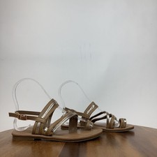 New NWOB Big Kids Kurt Geiger Mini Deliah Brown Leather Sandals Size 1 Y