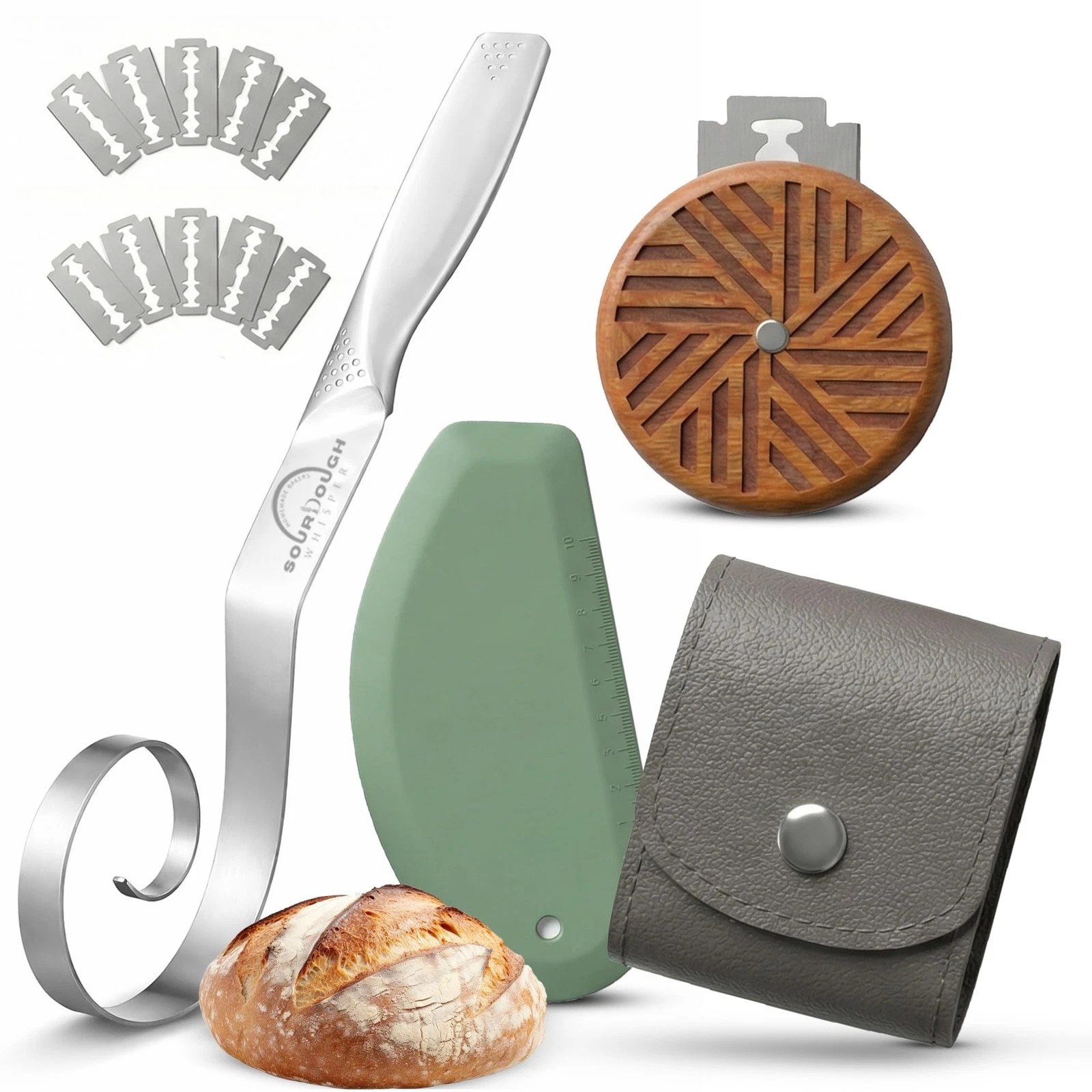 Sourdough | Seamless Danish Sourdough Bread Whisk, Silicone Dough Scraper & S...
Opens in a new wind