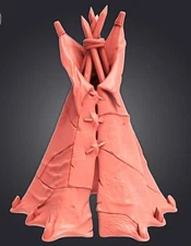 Teepee Tipi 16Ft Scale Native American Model N HO O 28mm or 32mm Scale White