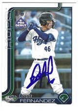 JOSE FERNANDEZ SIGNED 2025 TOPPS PRO DEBUT BASEBALL CARD DIAMONDBACKS #PD-61