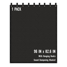Large Sound Dampening Blanket,96" x 80" Sound Absorbing Studio Blanket,Noise ...