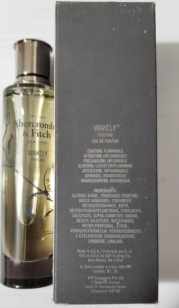 Abercrombie & Fitch WAKELY Perfume Spray 1.7 OZ/50 mL RARE Woman