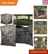 270° See-Through Hunting Blind with Chair - Ideal for 2-3 Hunters