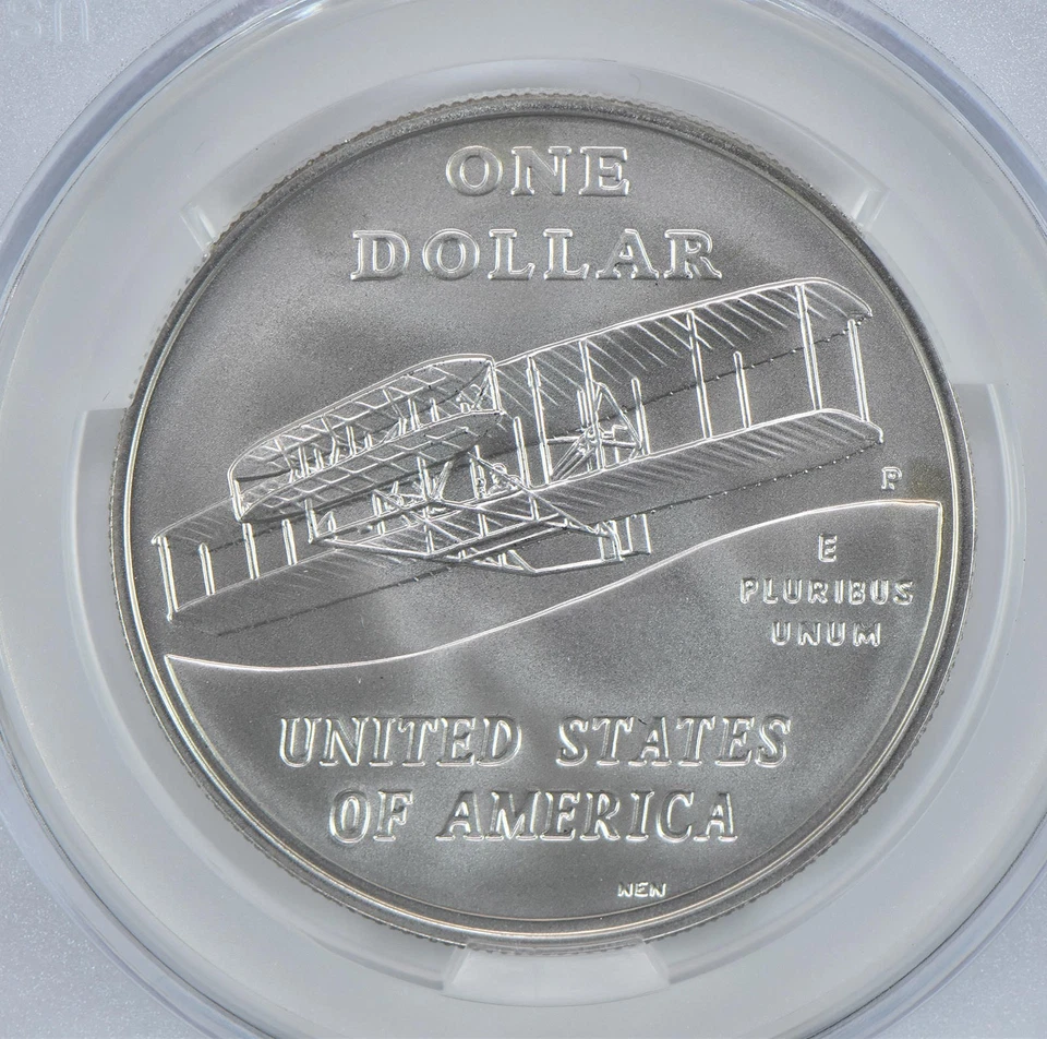 2003-P First Flight Commemorative Silver Dollar MS70 CAC CACg *8319 - Image 4 of 4