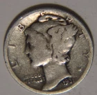 1931 D mercury Dime 10C Cents Coin Silver, Better Date!