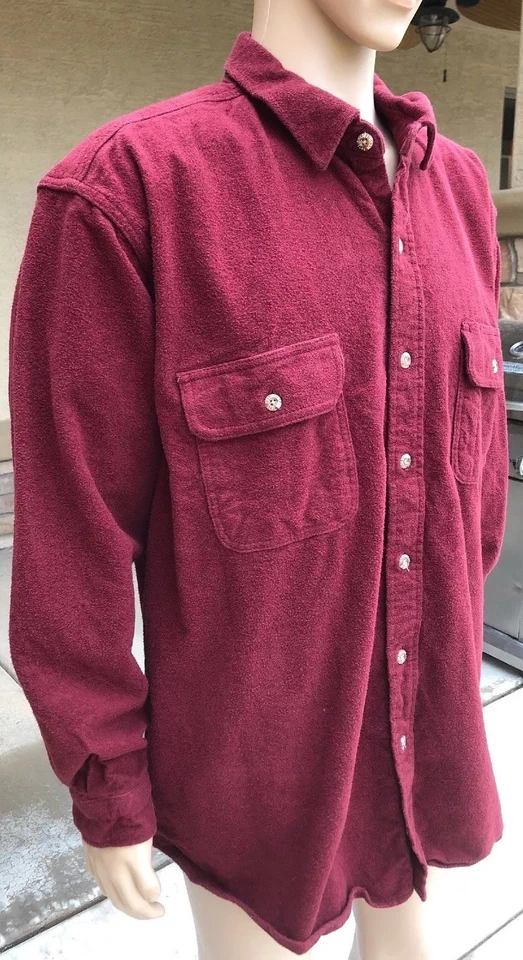 Vintage Field & Stream Heavy L/S Outdoor Hunting Shirt Hipster Size 2XL Red - Image 2 of 4