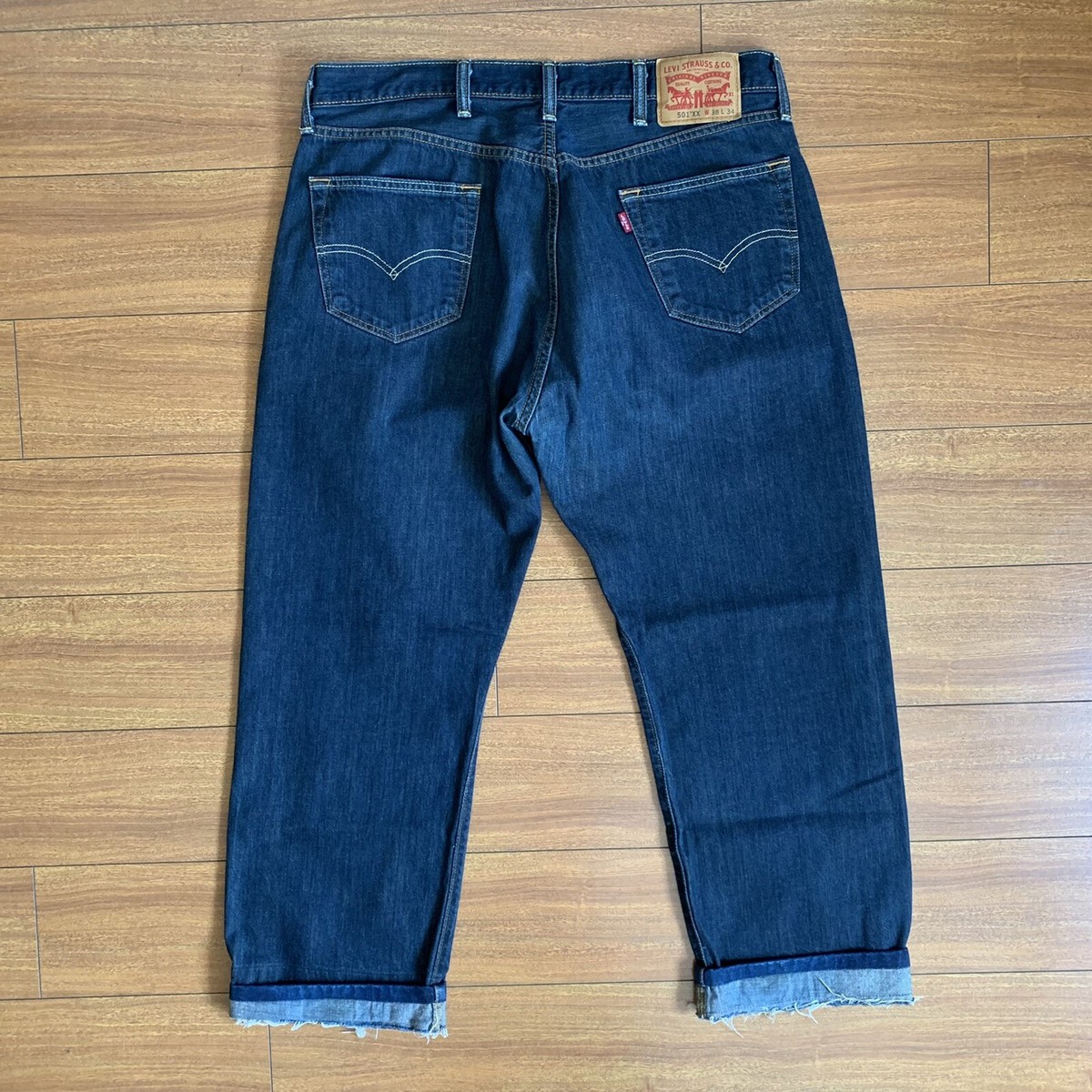 Levi's 501XX 501-2083 Not LVC Denim Blue Jeans 38x34 (36x28 Levi's 501XX 501-2083 Not LVC Denim Blue Jeans 38x34 (36x28