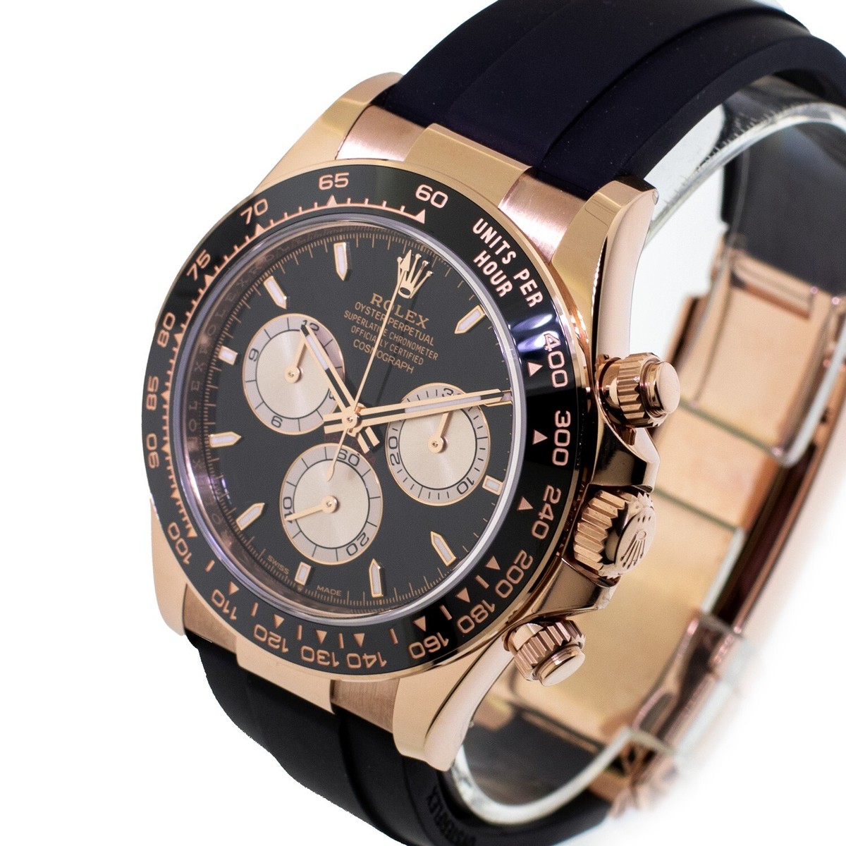銀魂 40個まとめ売り Rolex Daytona 40mm Everose Gold Black Dial & Black Bezel
