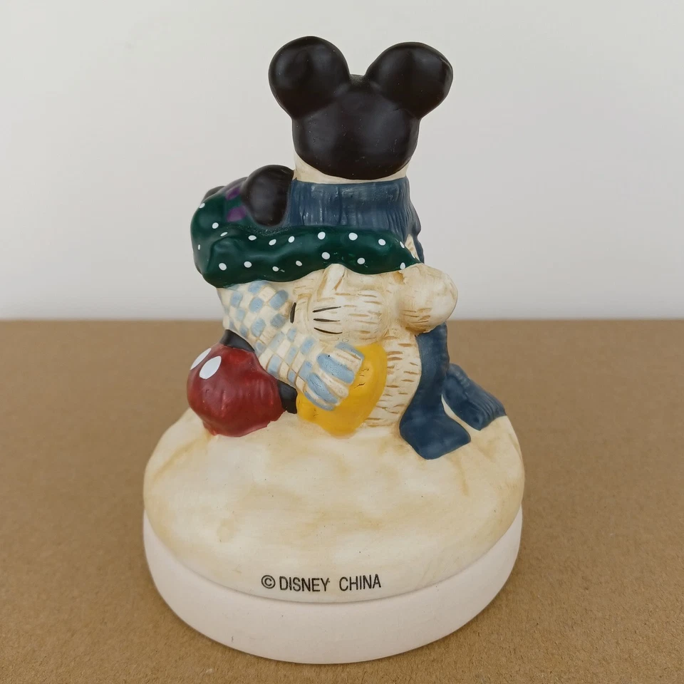 Molde de galletas Disney Prensa Mickey Mouse y muñeco de nieve Corona Navidad Cerámica Difícil de encontrar Foto 3 de 4